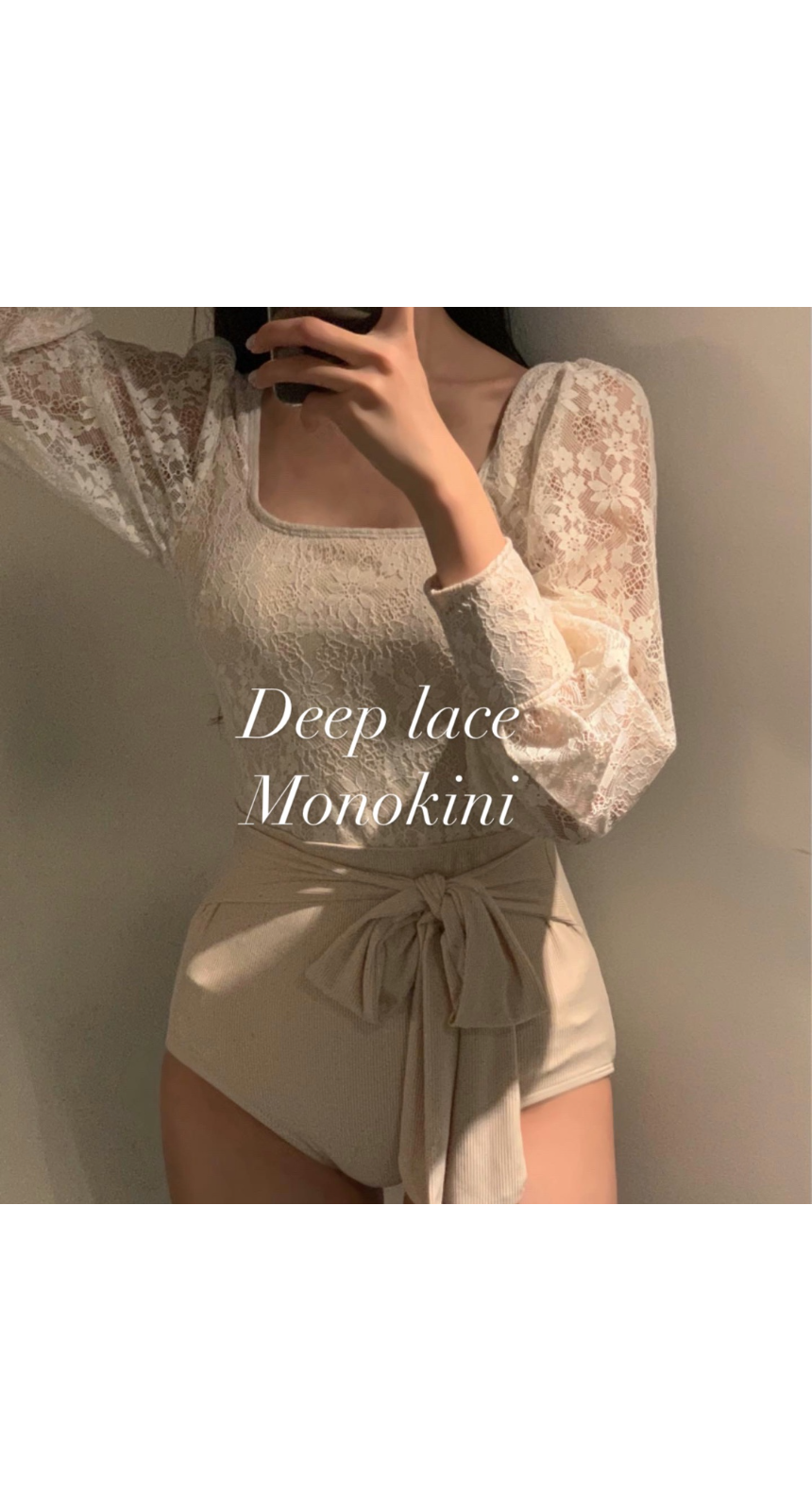 Deep lace Monokini