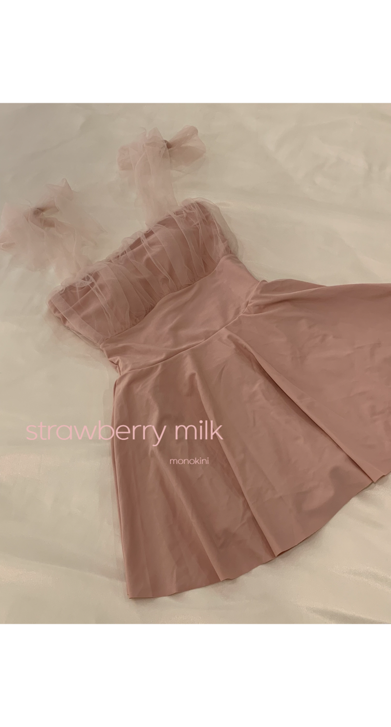 strawberry milk monokini